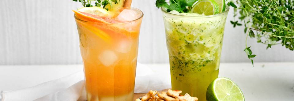 Mocktails van citrus en ananas