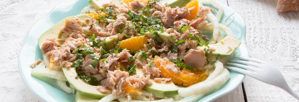 Salade van venkel en tonijn
